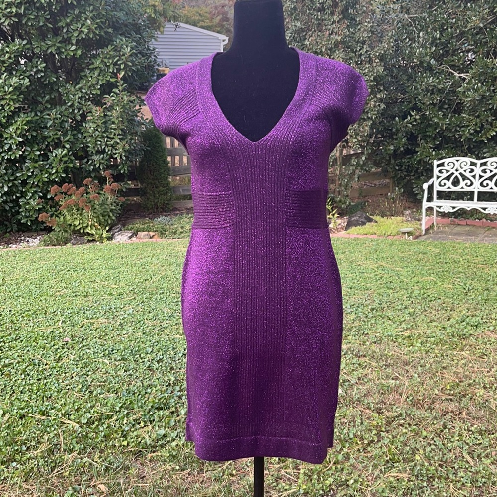 Sparking purple dress